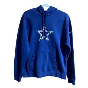 Nike NFL Cowboys Men's Sweatshirt Hoodie Medium Front Pouch Star Emblem Sports
